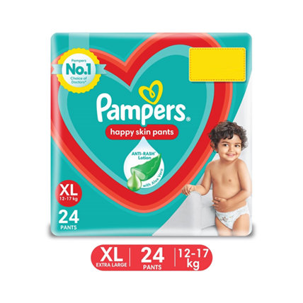 Pampers Happy Skin Pants Xl 12 To 17 Kg